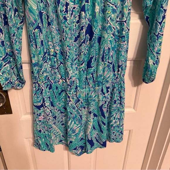 Lilly Pulitzer med one piece long sleeve top and shorts romper - Picture 8 of 8